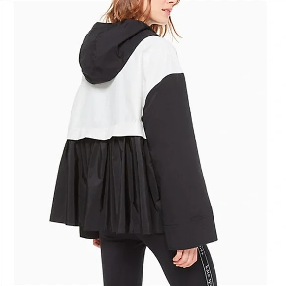 Like new!! Kate Spade Colorblock Mixed Media Anorak Jacket - Picture 3 of 8